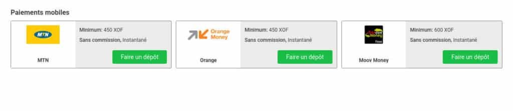 Comment faire un dépôt sur 888Starz avec Mobile Money en Côte d’Ivoire 