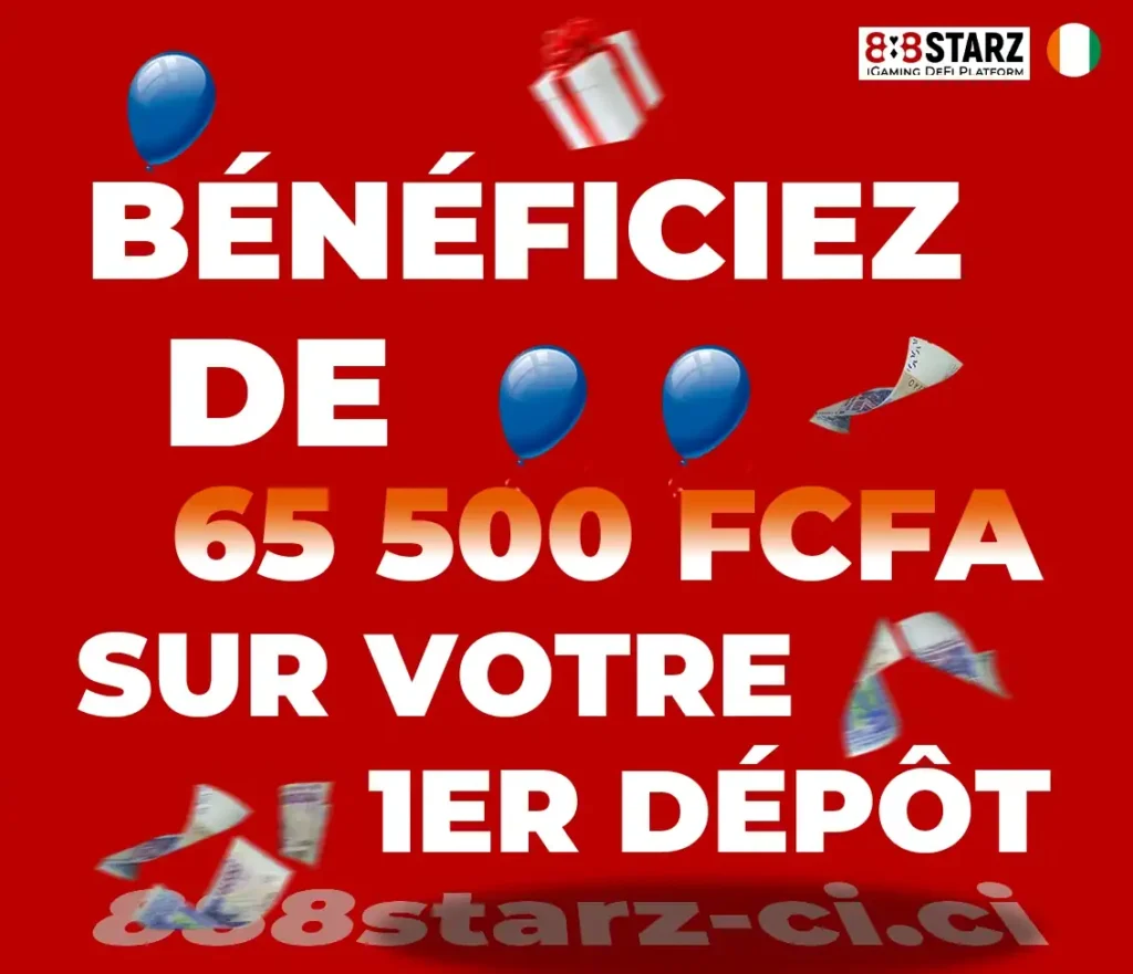 Bonus 1ᵉʳ dépôt sur 888Starz