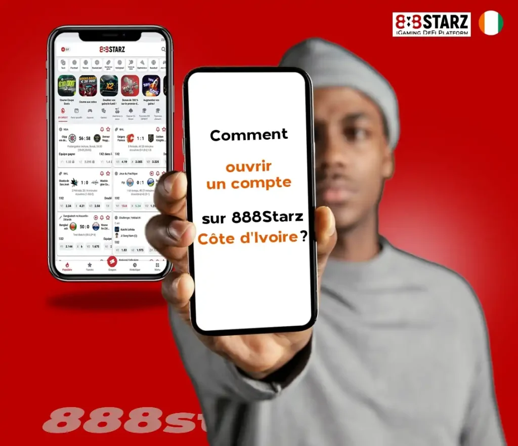 ouvrir un compte sur 888Starz Côte d'Ivoire