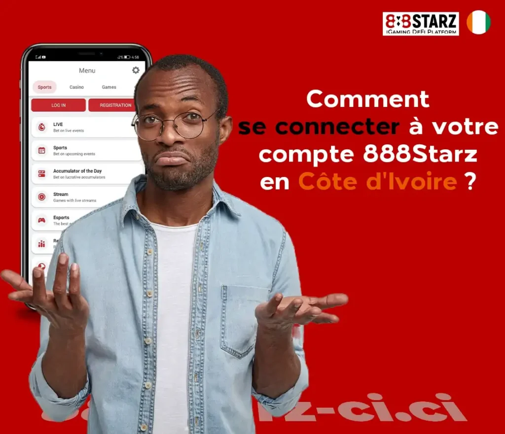 connecter à votre compte 888Starz Côte d’Ivoire