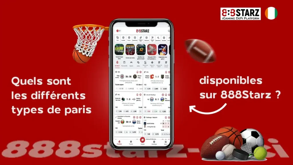 les différents types de paris disponibles sur 888Starz