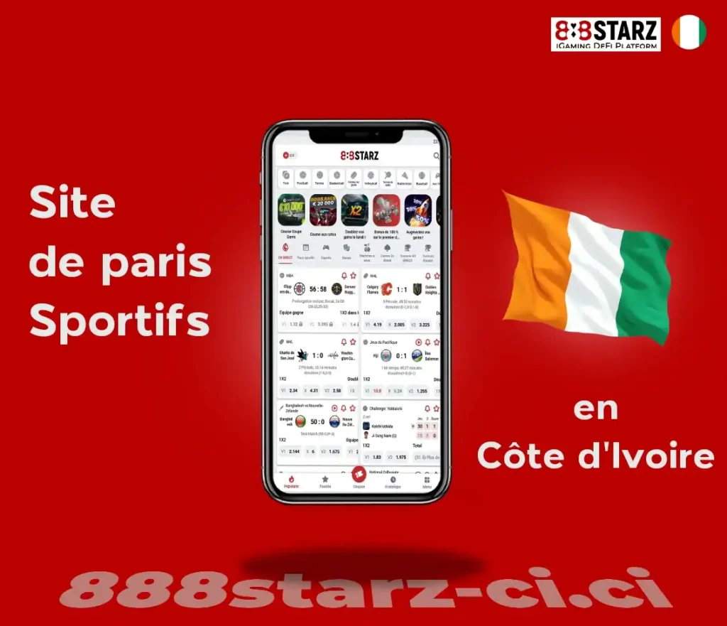 888Starz CI site de paris sportifs en Côte d'Ivoire